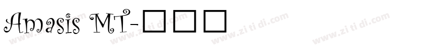 Amasis MT字体转换